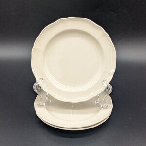 Wedgwood Queens Shape Plain Off White Three Bread Butter Plates Light Spots